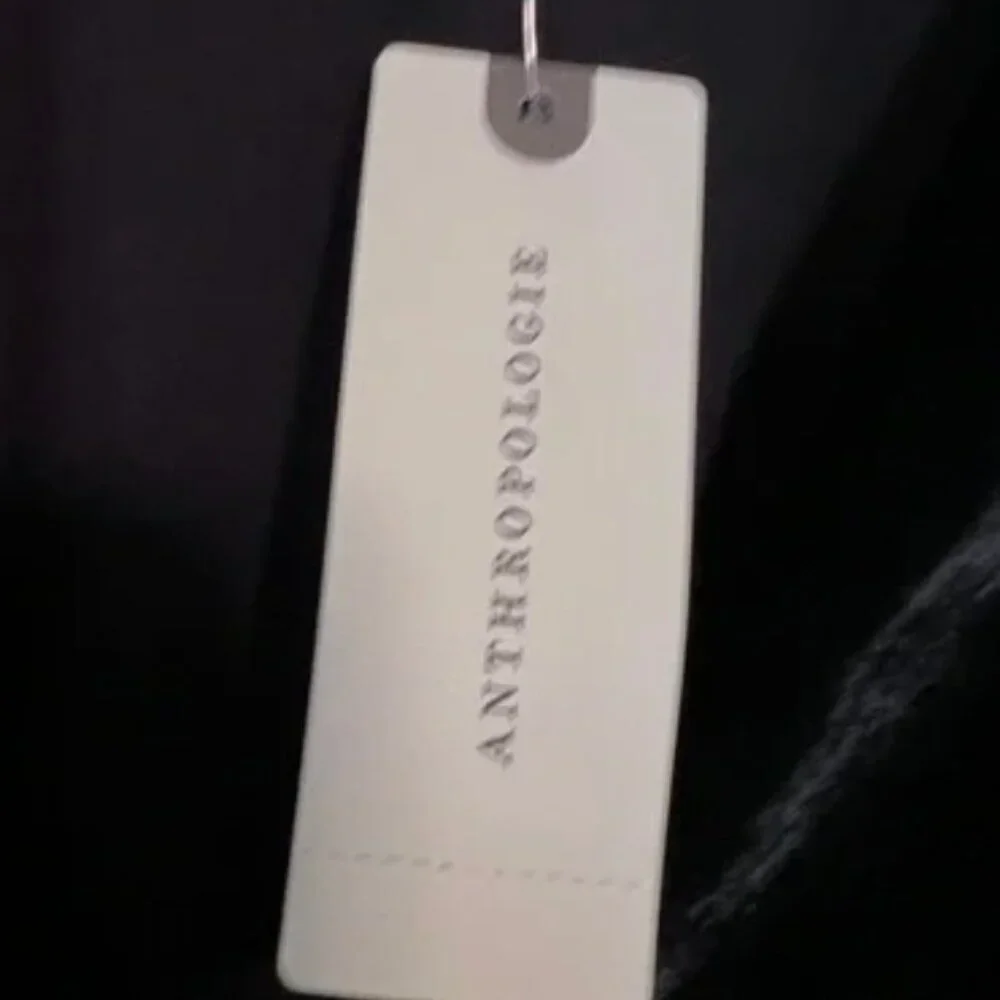 New with tags Anthropologie Katerina Maxi Dress- Black Velvet, Sz 4- Retail $178 - Picture 10 of 12